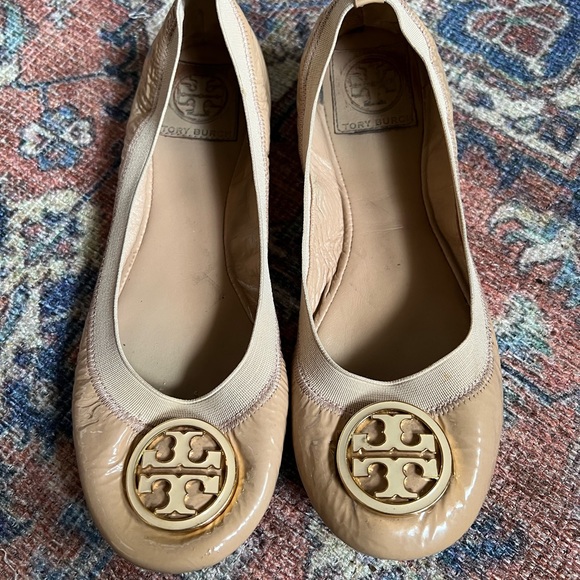 tory burch nude flats